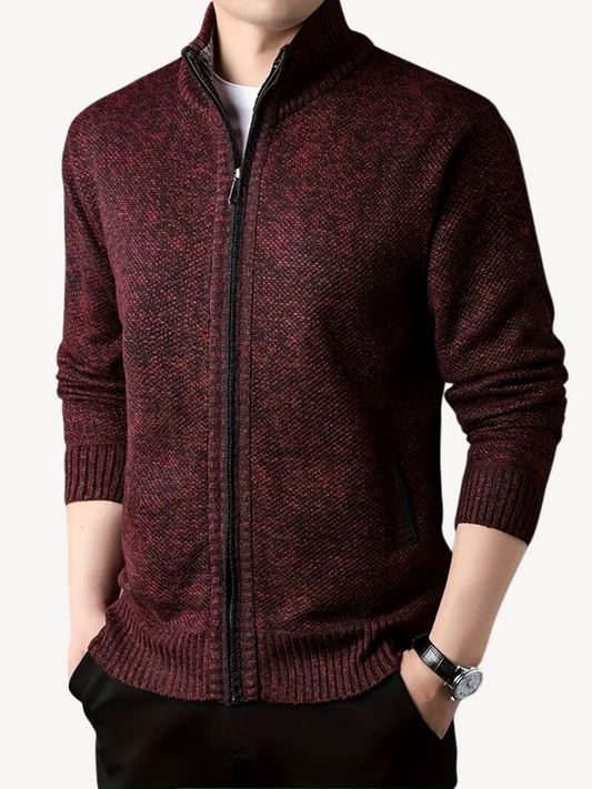 CORRADO - CARDIGAN CONFORTEVOLE CON ZIP