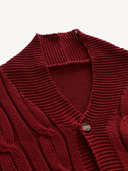 REMIGIO - CARDIGAN IN MAGLIA CON BOTTONI